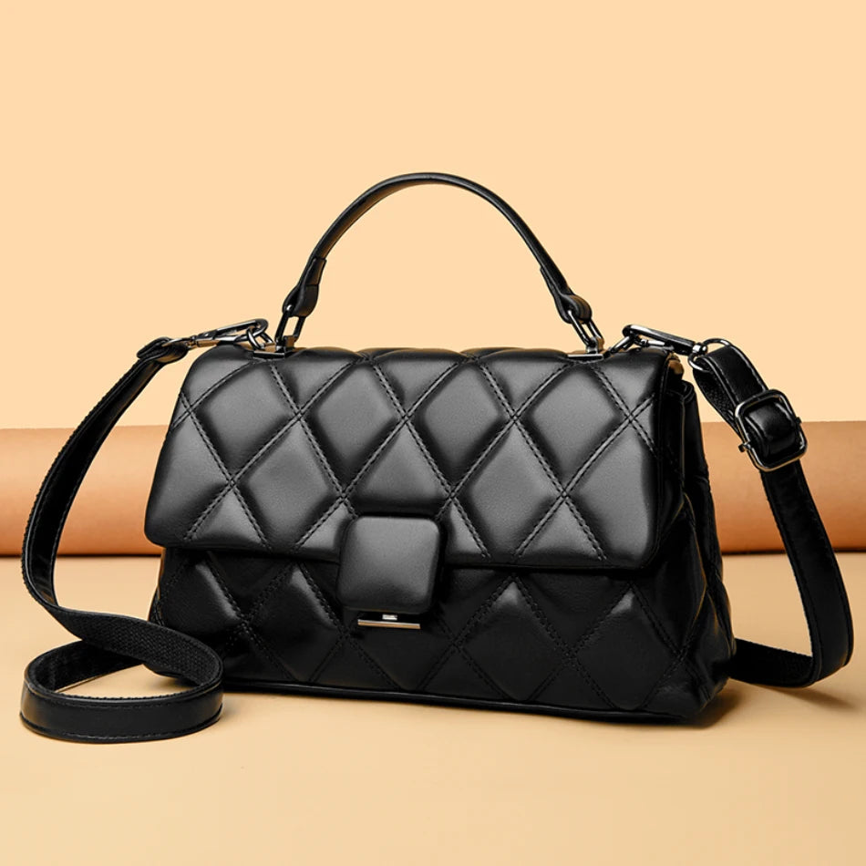 Fashionable Women Handbag Retro Trendy Women's Shoulder Bag High Quality Soft Leather Women's Square Bags Famous Designer Wallet