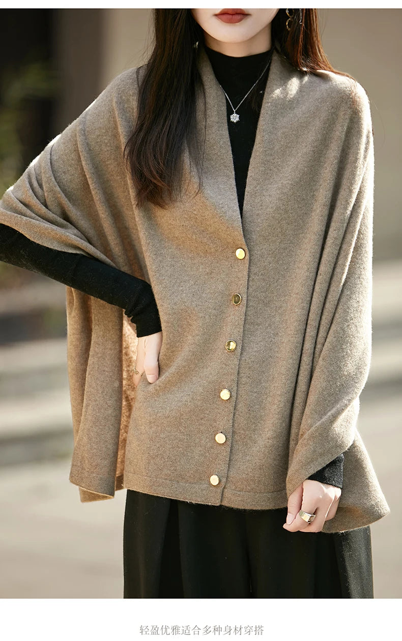 WinvyNee Winter Women's Long Solid Shawl Wraps 100% Wool Scarf Women Luxury Buttons Warm Thick Soft Scarves for ladies G1673004