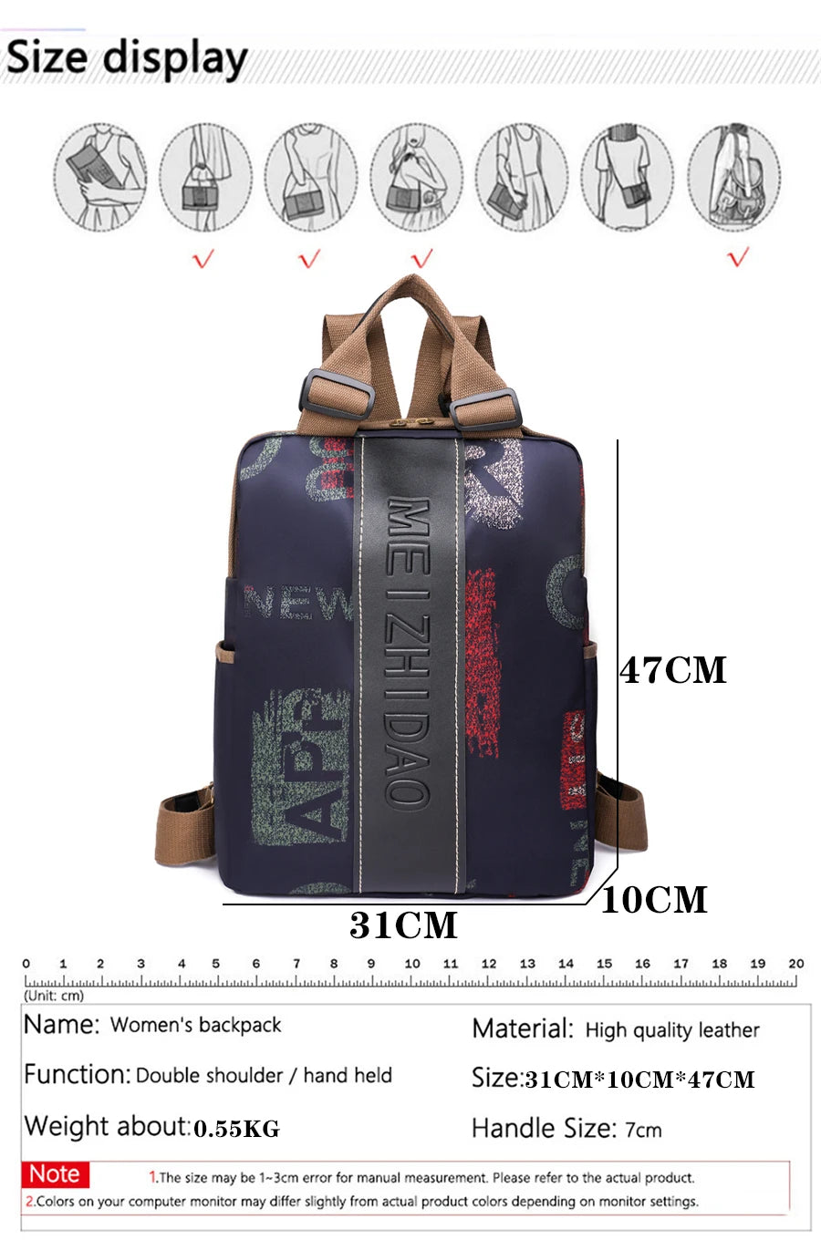 Fashion Designer Backpacks Female Canvas Bagpack Women Large Travel Bags School Backpack For College Students Shoulder Bag Sac