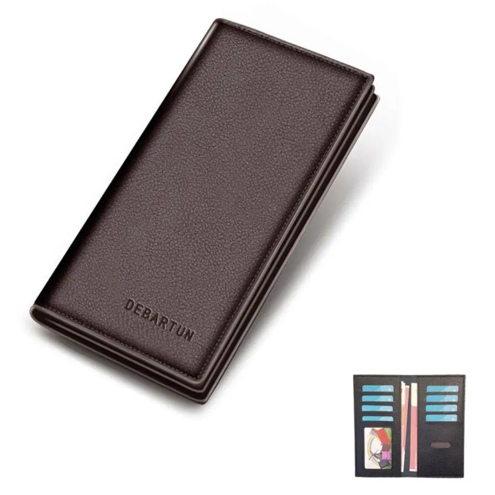 Men's Wallet Long Fashion Multiple Card Slots Men's Wallet Slim Long Thin Mens Luxury Wallet Designer Wallet Men with Coins Bag