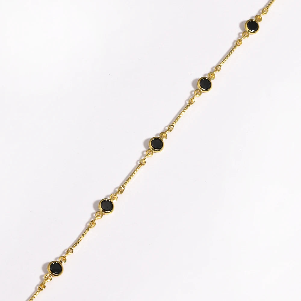 Elegant Zirconia Necklace 18K Gold for Women Colorful Zircon necklace Jewelry Fashionable Accessory for Ladies Golde necklace