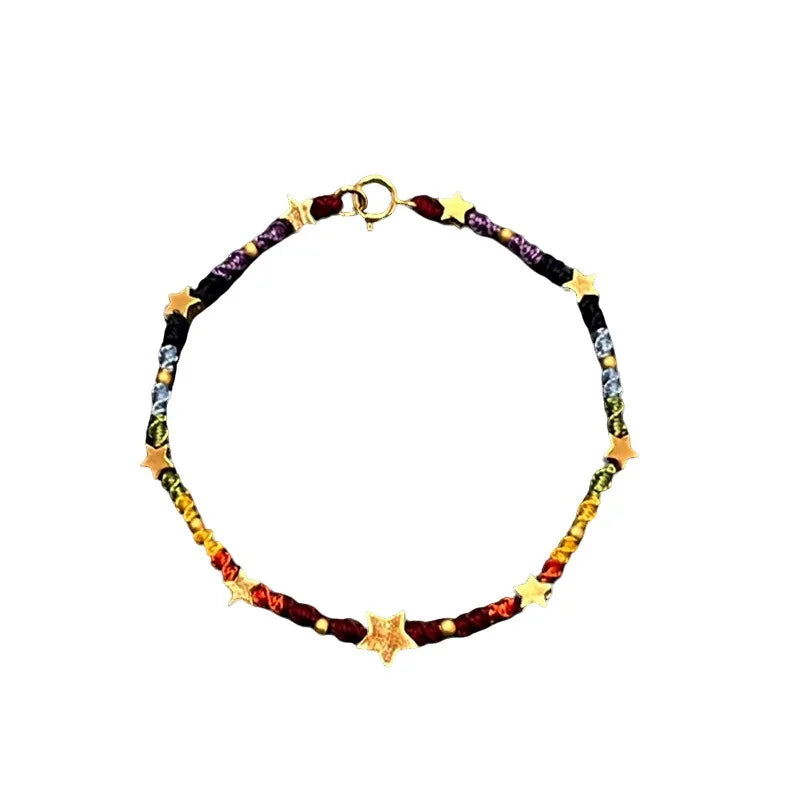 Star Bracelet for Women Girl Weave Multicolour Bohemia Romatic Jewelry Gifts Bracelet for Women pulseras para hombre браслет