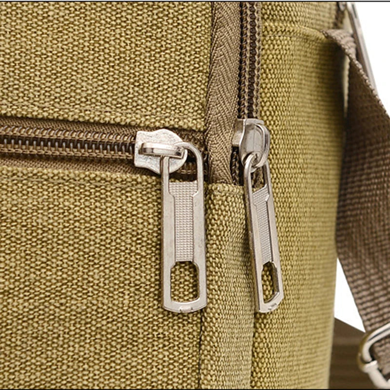 Men's Fashion Canvas Small Bag Casual Men Mini Handbags Male Crossbody Shoulder Messenger Bags For Men Business Sidebag NEW