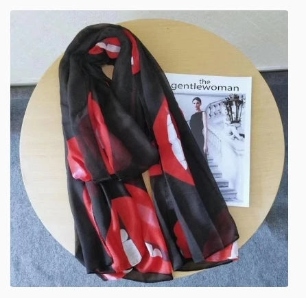 scarf  for woman brand luxury scarf elegant womens shawl silk scarves woman Autumn and winter classic print high-end scarf