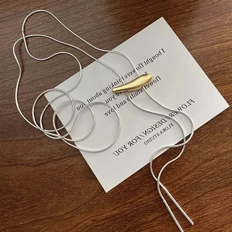 Fashion Necklace for Women Adjustable Geometric Simple Collares Para Mujer Elegant Retro Necklace Jewelry Accessories Gift