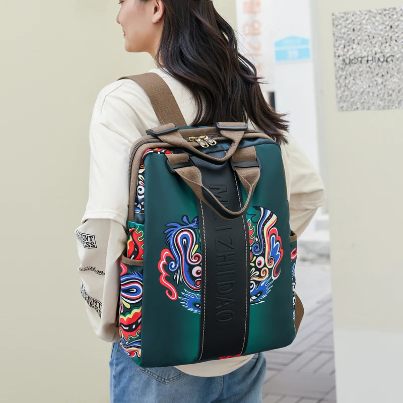 Fashion Designer Backpacks Female Canvas Bagpack Women Large Travel Bags School Backpack For College Students Shoulder Bag Sac