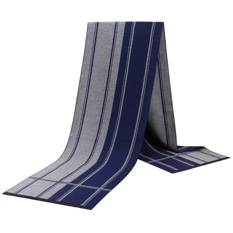 Men Scarf For Man Winter Copy Cashmere Shawl Luxury Brand Scarf Soft Keep Warm Outdoor Grey Knit Neckerchief Men Shawl Wrap Gift