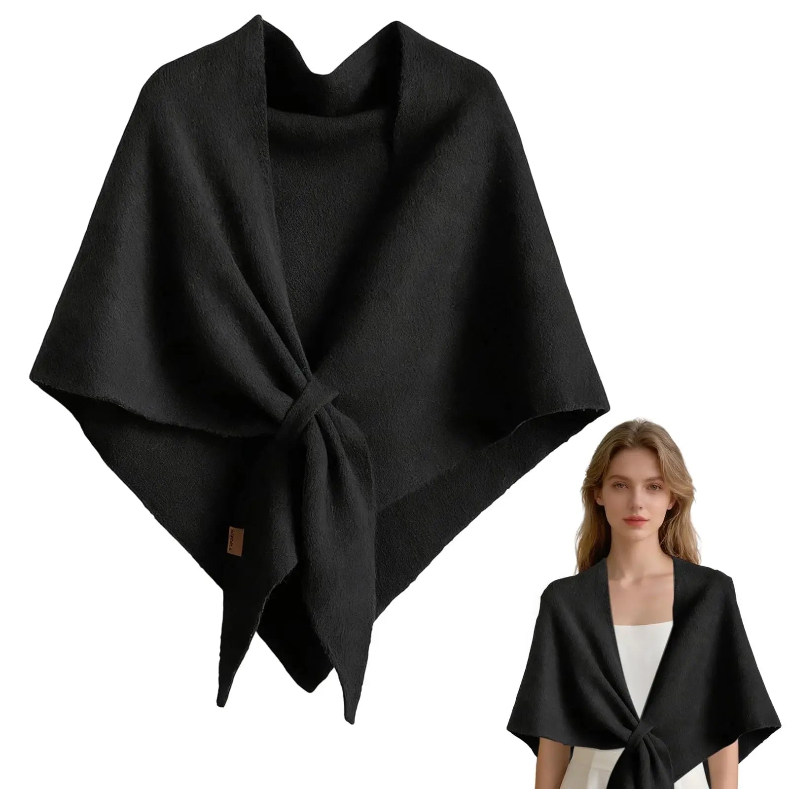 Winter Shawl for Women Elegant Retro Triangle Knitted Scarf Shawl Cardigan Single Shoulder Top Sweater Fashion Versatile Shawl