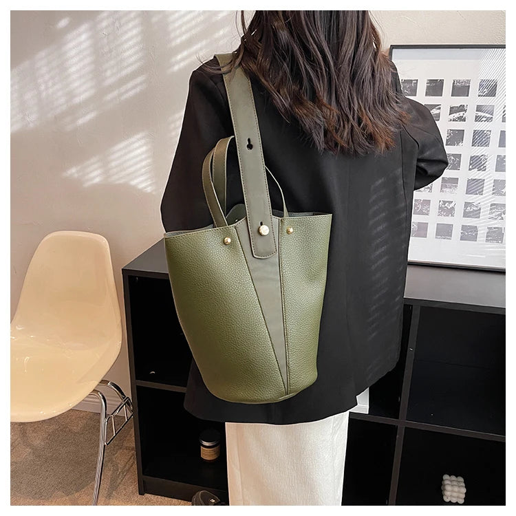 Fashion Trending Brand Luxury Designer Women Bags Female Handbags Solid Bucket Bag For Women 2023 Crossbody Shoulder Bags Totes