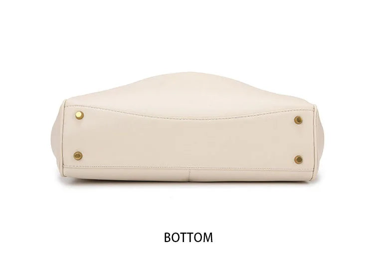 Fashionable Women's Bags, Textured Shoulder Bags, Large-Capacity Tote Bags, High-End Commuter Bags, Water-Repellent Crossbody Bags, Solid Color Handbags, Horizontal Square Casual Bags