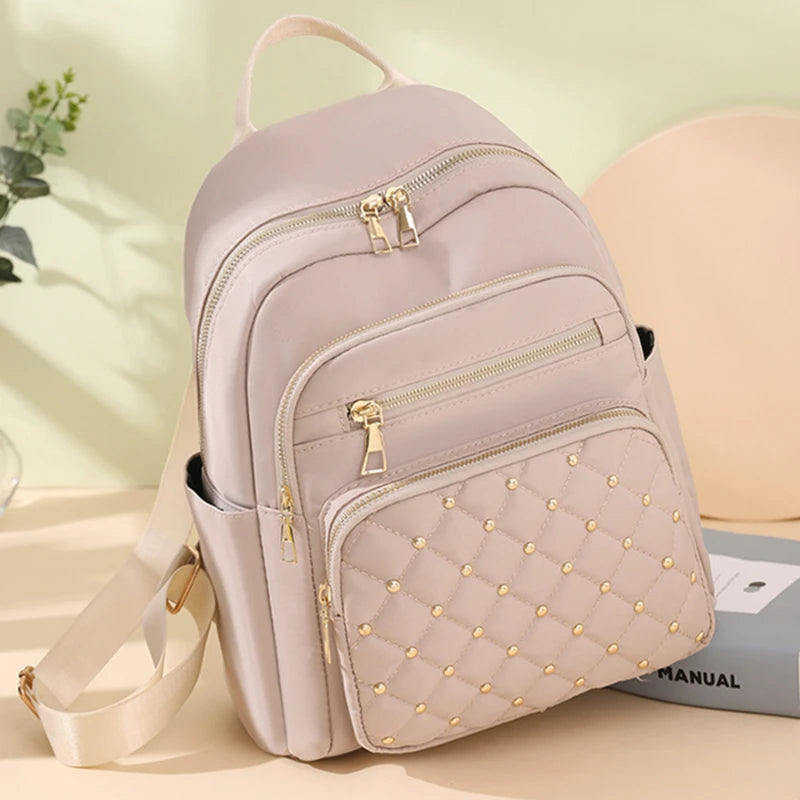 Fashion Bagpack Women High Quality Nylon Backpacks Female Big Travel Back Pack Large School Bags for Teenage Girls Shoulder Bag