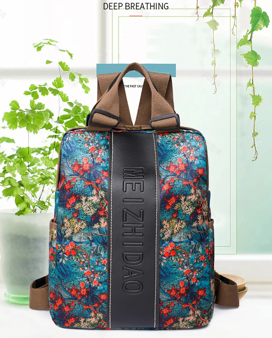 Fashion Designer Backpacks Female Canvas Bagpack Women Large Travel Bags School Backpack For College Students Shoulder Bag Sac
