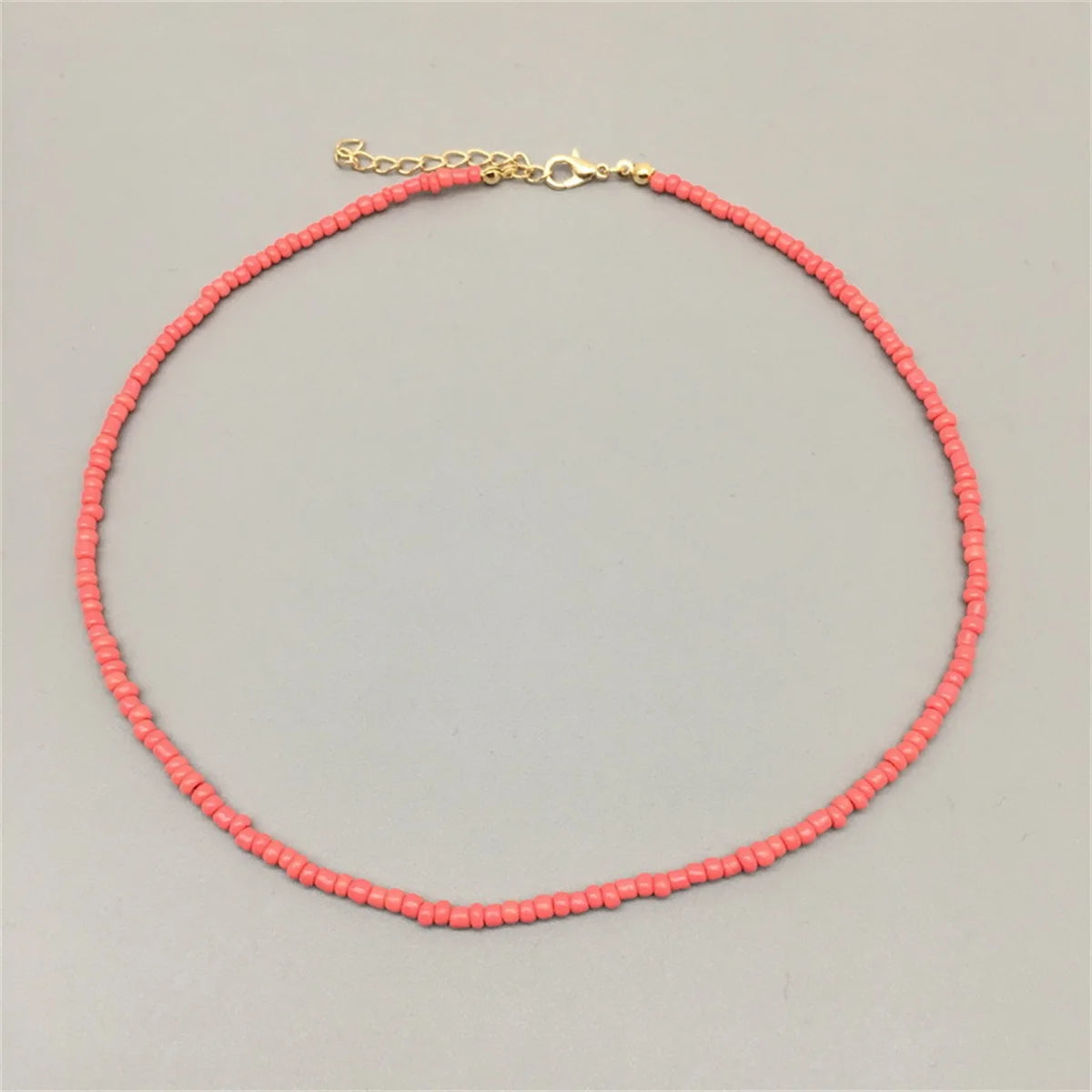 Handmade Necklace for Girl and Women Colorful Seed Beads Cute Romantic Choker Jewelry Gift Friend White Black Fashion Necklace