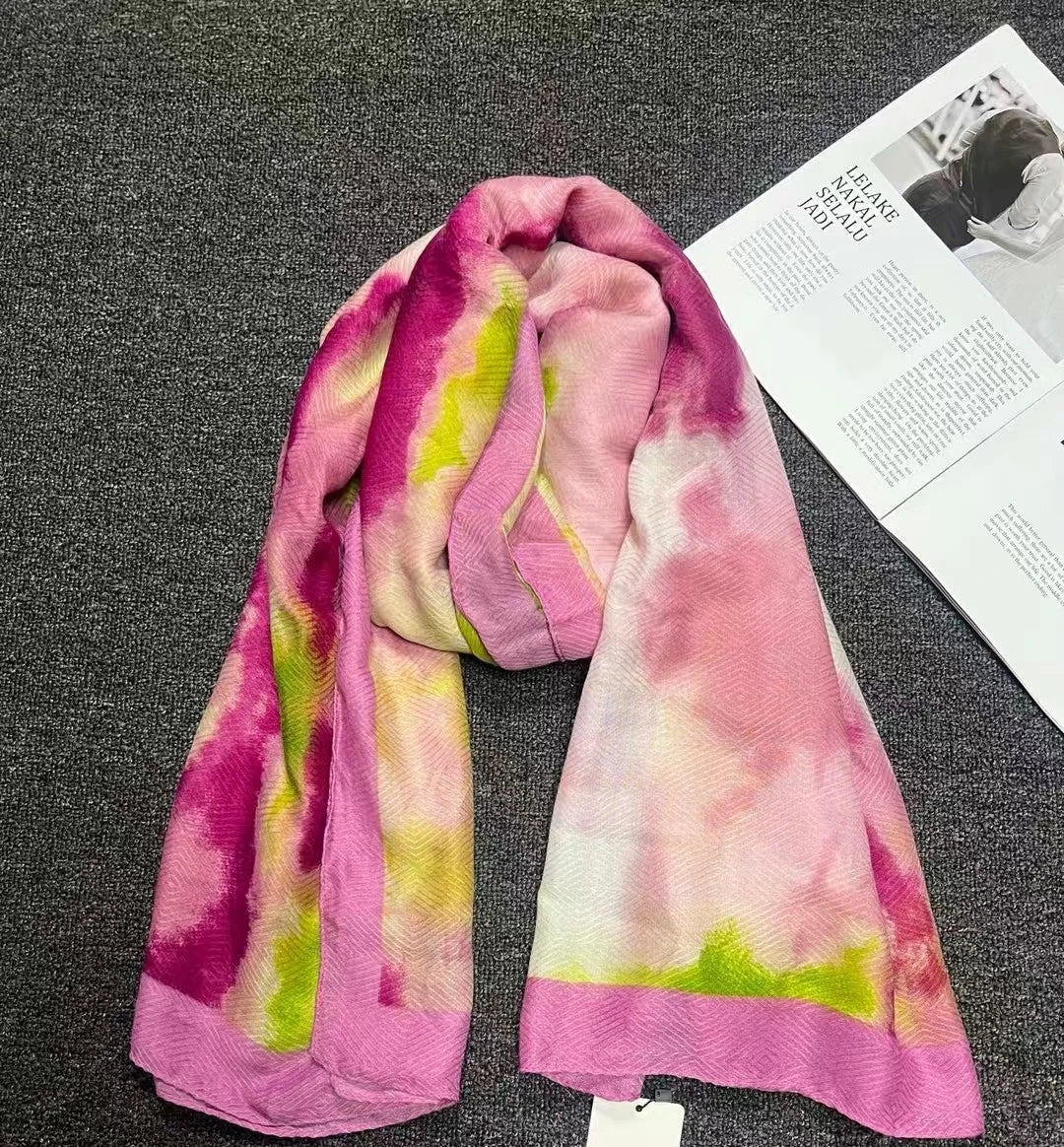scarf  for woman brand luxury scarf elegant womens shawl silk scarves woman Autumn and winter classic print high-end scarf
