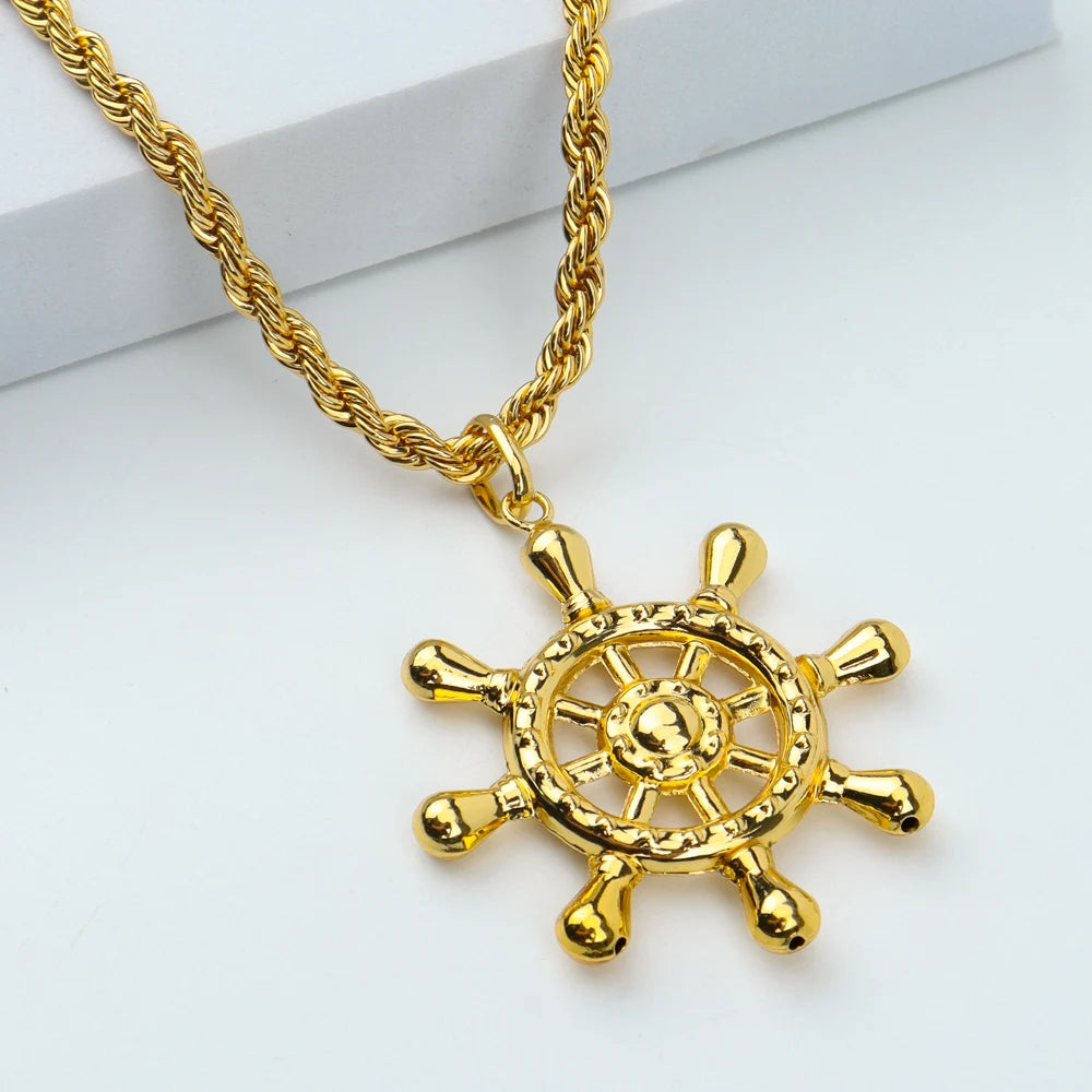 Fashion Necklace For Women Men Dubai Gold Color Jewelry Sets Couple Gift Daily Wear Party Holiday Jewelry Parent Child Set