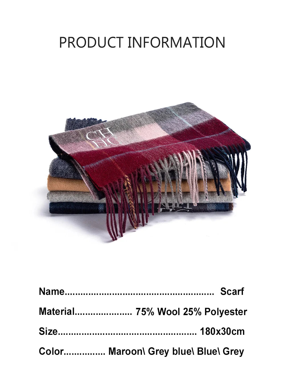 Fashion Men Women Scarf Warm Wool Comfortable Winter Scarf Unisex High Quality Neckerchief Brand Design Popular Couple Muffler