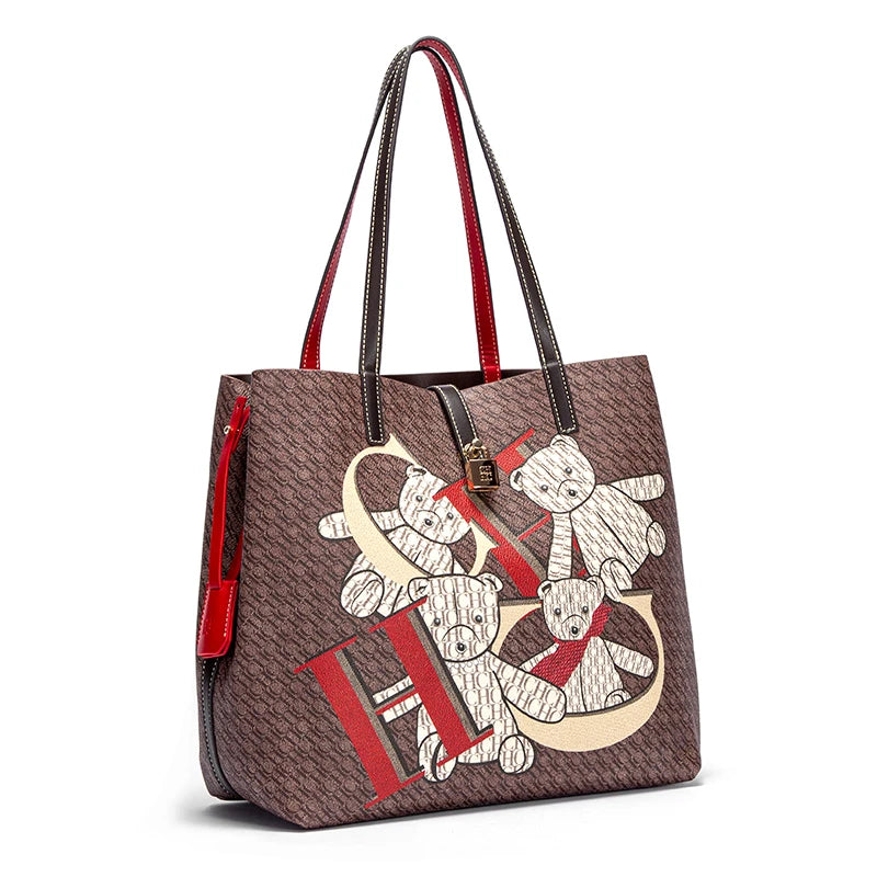 Women's Work 2024 Seasons New Leisure Personalized Tote Bag Fashion Underarm Bag Retro Large Capacity Shoulder Bag