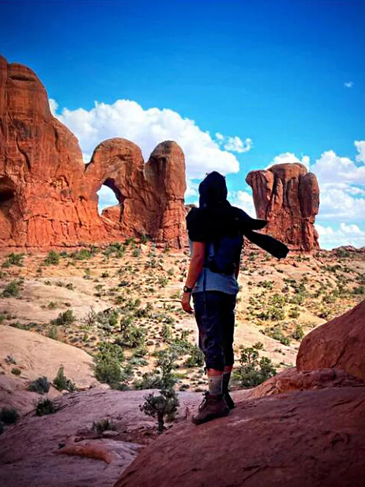 New European and American Men's Scarf with Hat Retro Cotton and Linen Scarf Autumn and Winter Warm Outdoor Sand Dune Shawl