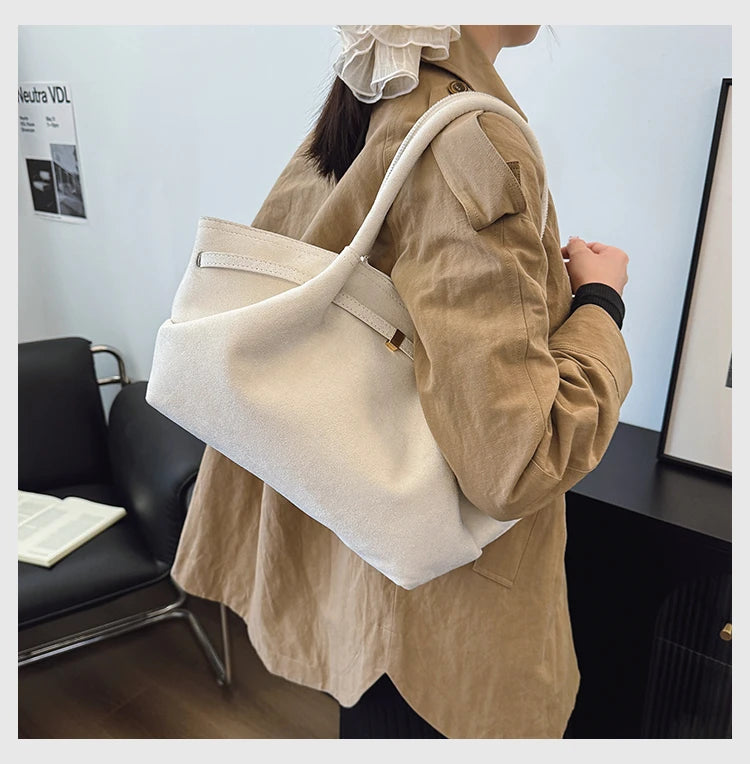 Fashion Large Capacity Tote Bag 2025 New Concise Versatile High Quality Women's Shoulder Bags Trend Commute Underarm Women's Bag