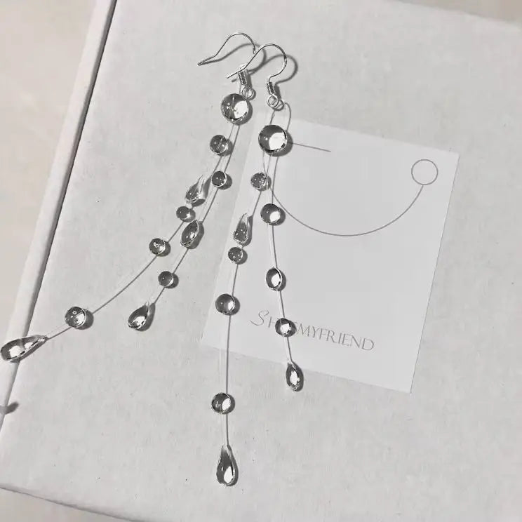 Fashion Handmade Water Drop Necklace for Women Crystal Wedding Party Luxury Women's Elegant Banquet Accessories