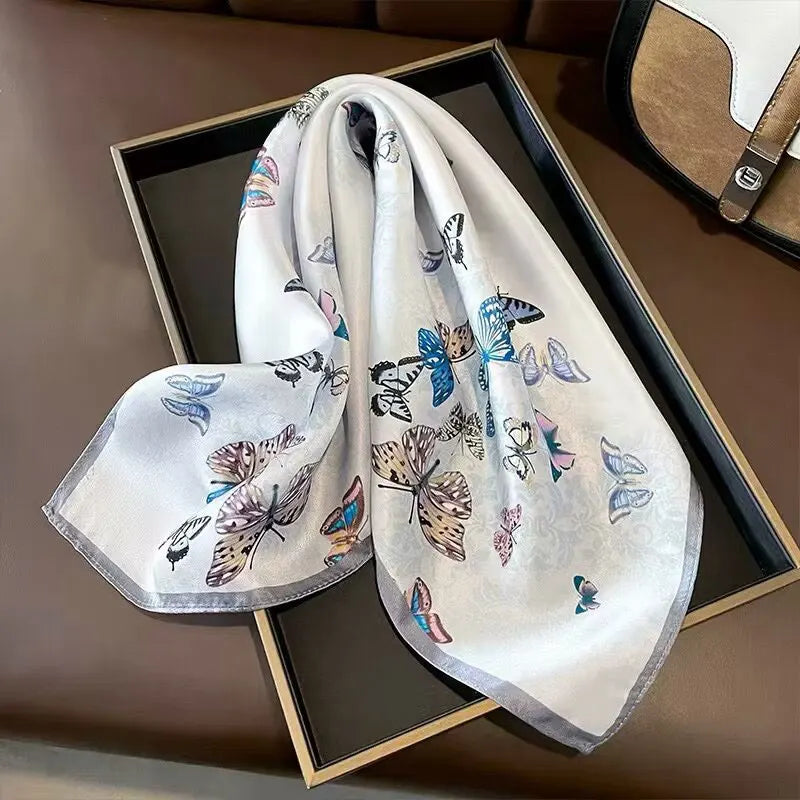 وشاح حريري طبيعي 100%، شال نسائي، أوشحة، أوشحة نسائية، أوشحة، أوشحة جديدة للرقبة والشعر، شال صغير للمكتب، شال باشمينا، حجاب نسائي، باندانا