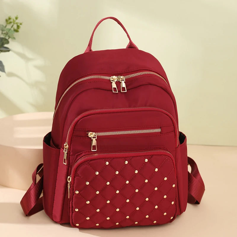 Fashion Bagpack Women High Quality Nylon Backpacks Female Big Travel Back Pack Large School Bags for Teenage Girls Shoulder Bag
