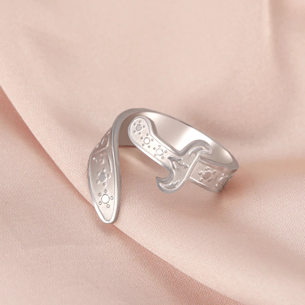 Dawapara Imam Ali Zulfiqar Sword Jewelry Set Arabic Necklace Ring Islamic Muslim Jewelry Stainless Steel  Religious Gift