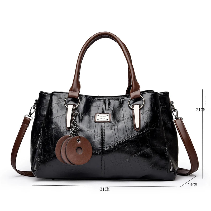Fashion Women PU Leather Handbags Tote Bags High Quality Ladies Shoulder Messenger Bags Casual Female Crossbody Bags for Women