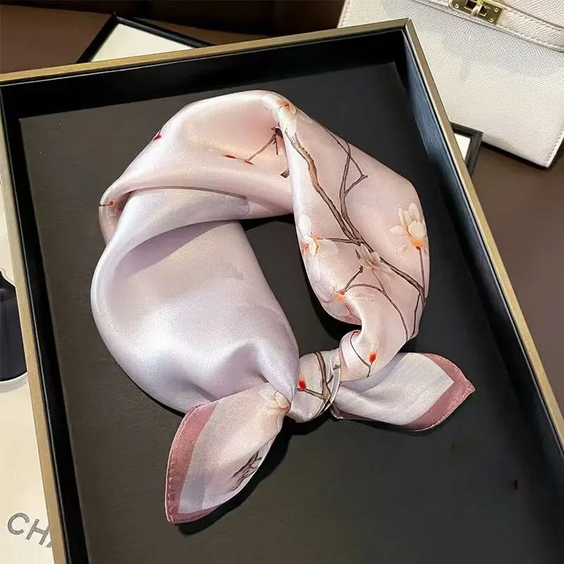 وشاح حريري طبيعي 100%، شال نسائي، أوشحة، أوشحة نسائية، أوشحة، أوشحة جديدة للرقبة والشعر، شال صغير للمكتب، شال باشمينا، حجاب نسائي، باندانا