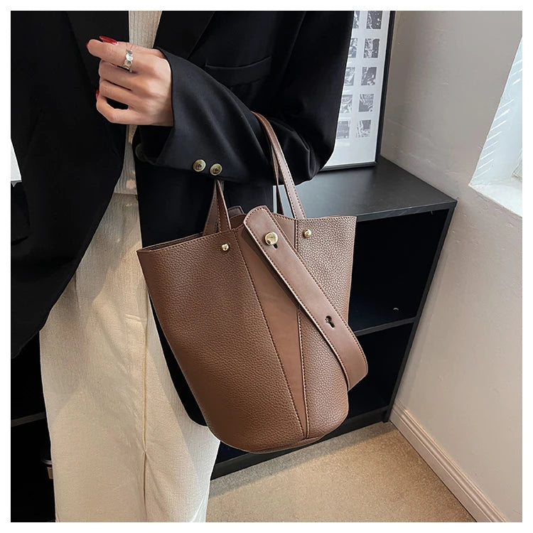Fashion Trending Brand Luxury Designer Women Bags Female Handbags Solid Bucket Bag For Women 2023 Crossbody Shoulder Bags Totes