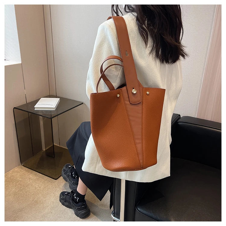 Fashion Trending Brand Luxury Designer Women Bags Female Handbags Solid Bucket Bag For Women 2023 Crossbody Shoulder Bags Totes