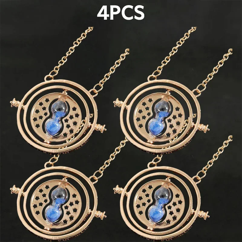 New Creative Accessories Hot Selling Time Converter Hourglass Necklace Earrings Series Sweater Chain Decoration Gift