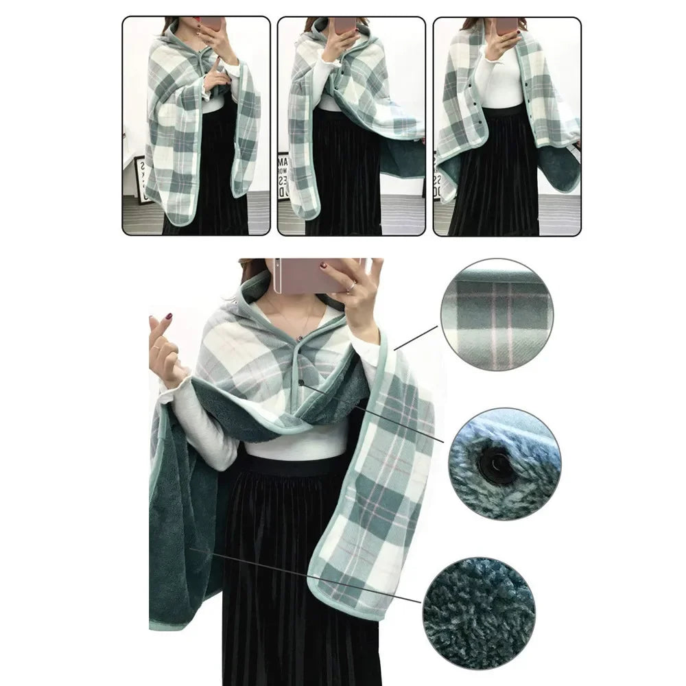 Lady Multifunction Doublelayer Tartan Plaid Blanket Scarf Wrap Shawl Winter Warm шарф женский Elegant Womens Shawl Scarf Winter