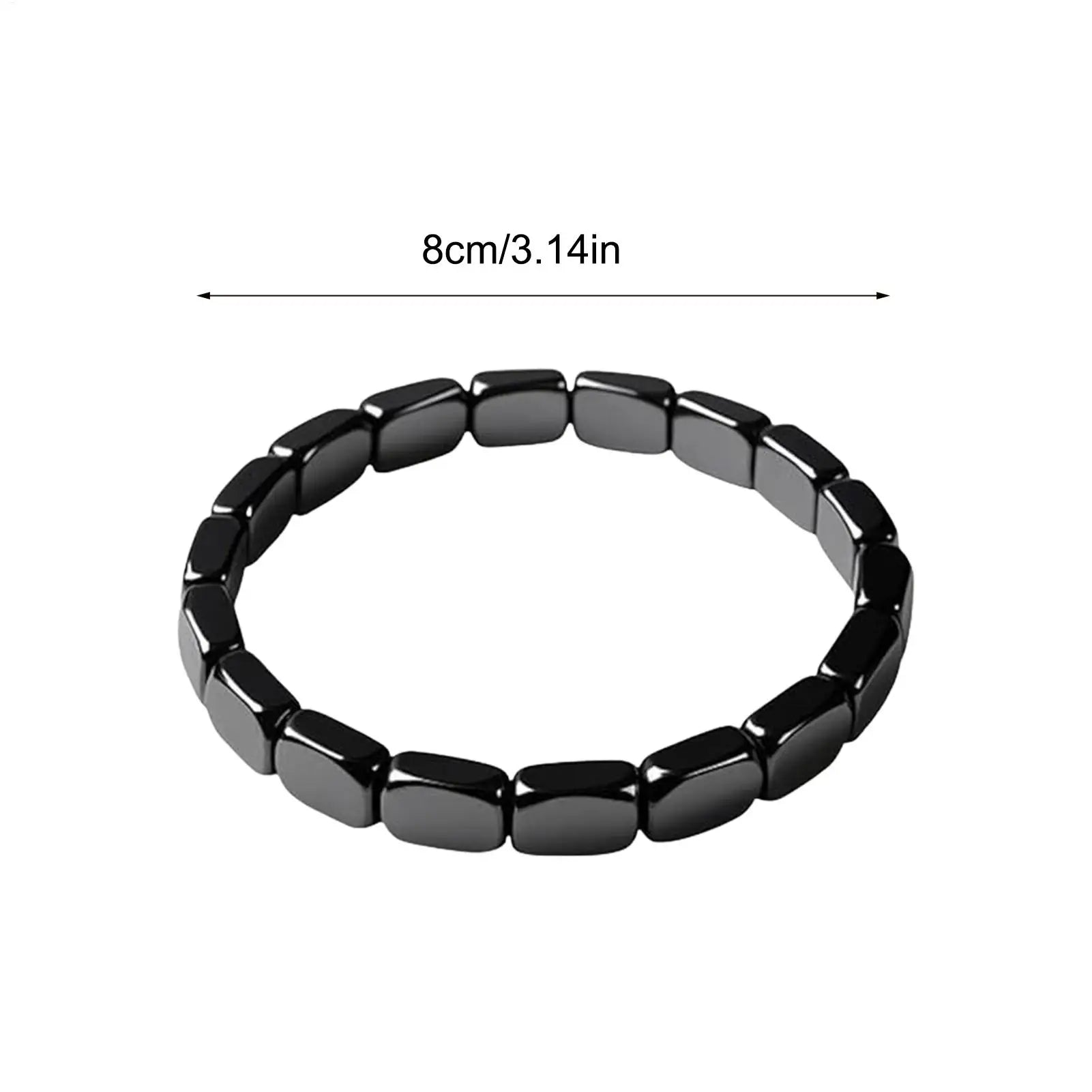 HematiteBracelet Masculine Bracelet With Natural HematiteMasculine Jewellery Wrist Decor Everyday Wear For Father Husband