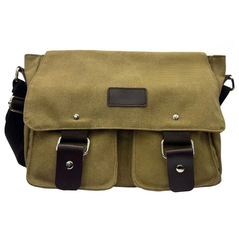 New Fashion Men Vintage Canvas Bag Casual Crossbody Bag for Men Messenger Bag Man Travel Shoulder Bags