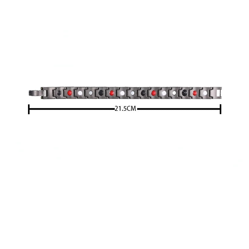 2022 New Mens Jewellery Magnetic Therapy Health Anti-snoring Stainless Steel Bracelet for Men Adjustable Bracelet Pulsera Hombre