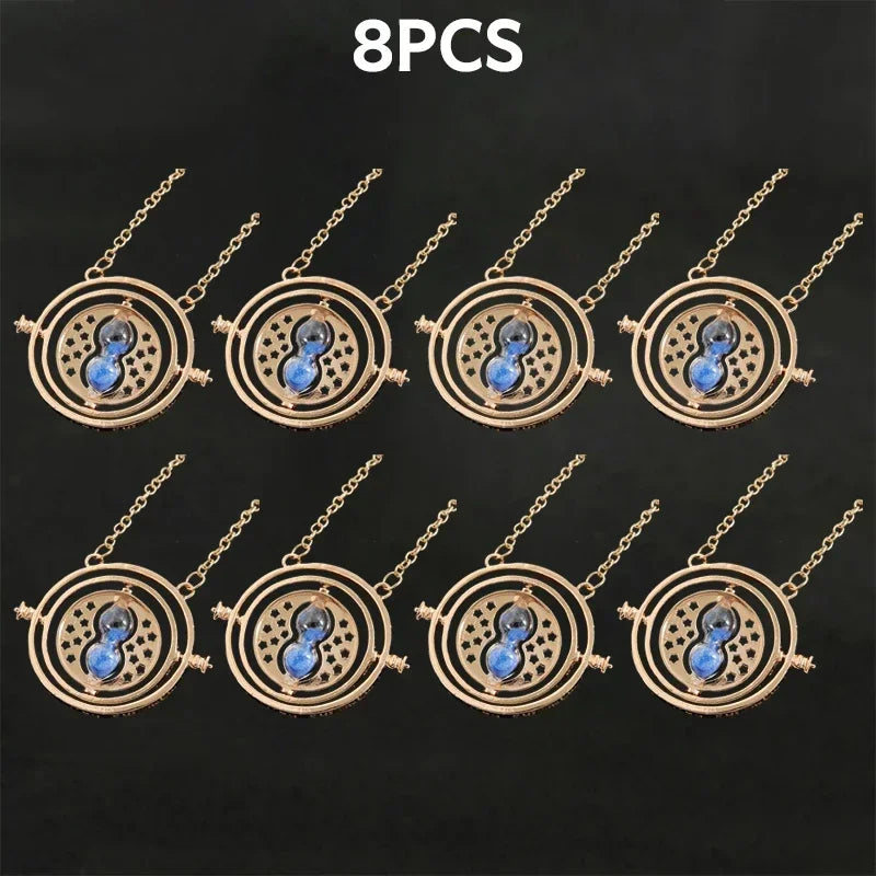 New Creative Accessories Hot Selling Time Converter Hourglass Necklace Earrings Series Sweater Chain Decoration Gift