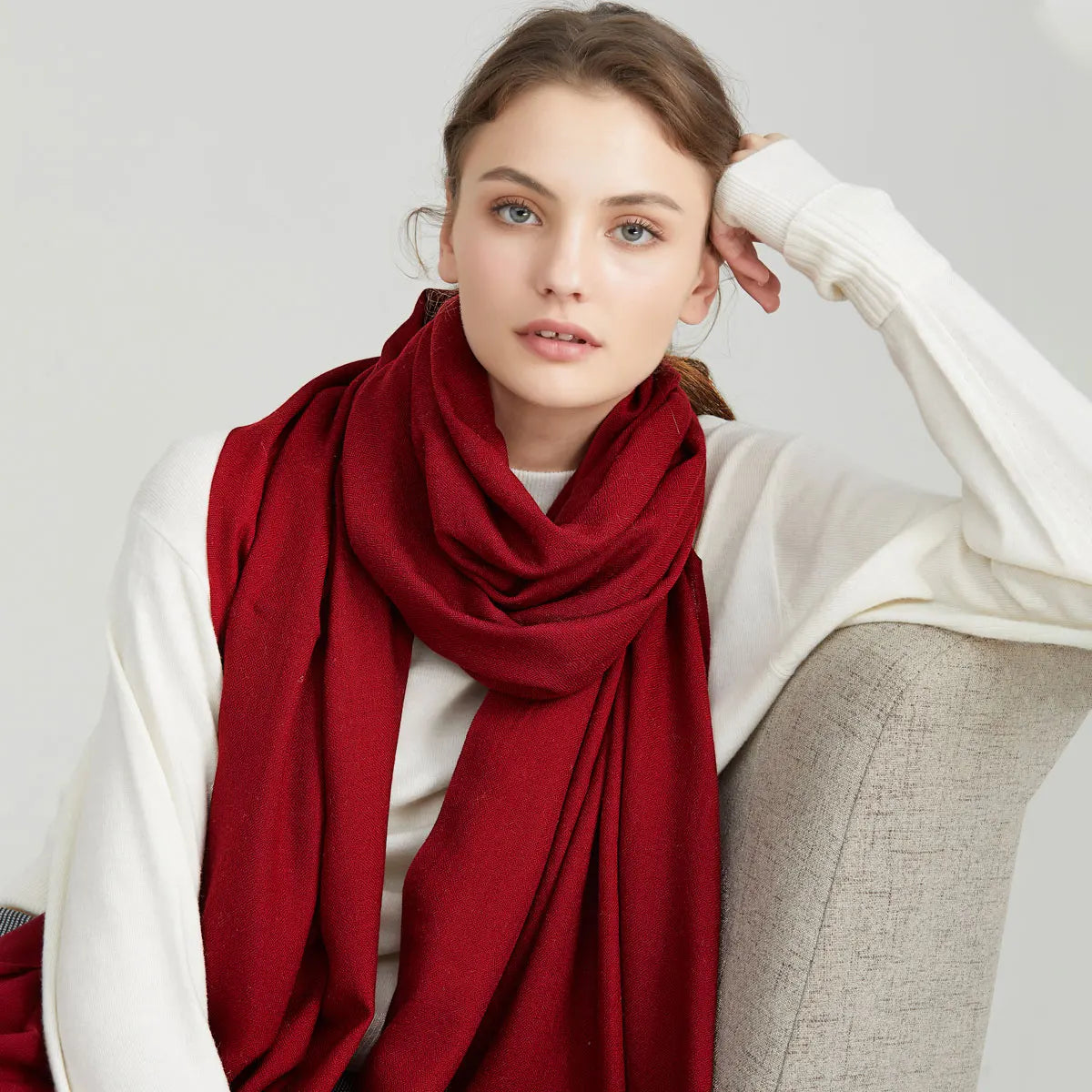 2024 Women Scarf Fashion  Luxury Brand  Winter  Women  Scarfs for Ladies Womens Coats Winter Scarves  Bufandas Invierno Mujer