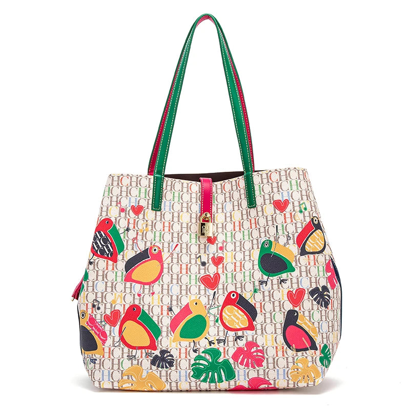 Women's Work 2024 Seasons New Leisure Personalized Tote Bag Fashion Underarm Bag Retro Large Capacity Shoulder Bag