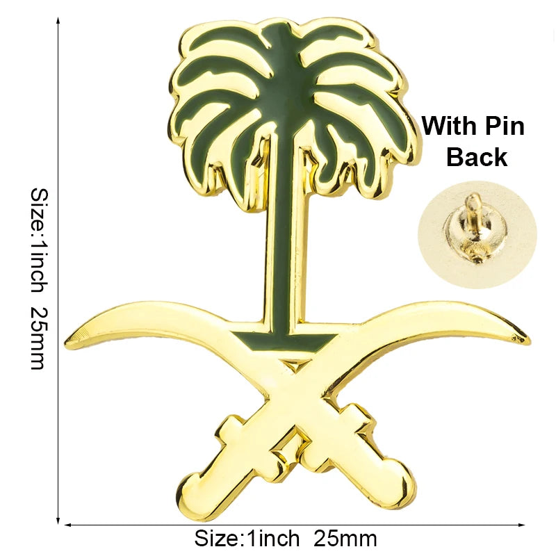 Saudi Arabia Flag Badge Flag Laple Pin Badges Flag Brooch