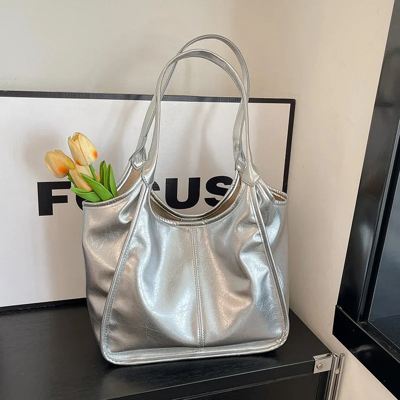 Fashion Leather Handbags for Women 2025 Luxury Handbags Women Bags Designer Large Capacity Tote Bag Shoulder Bags Sac a Main