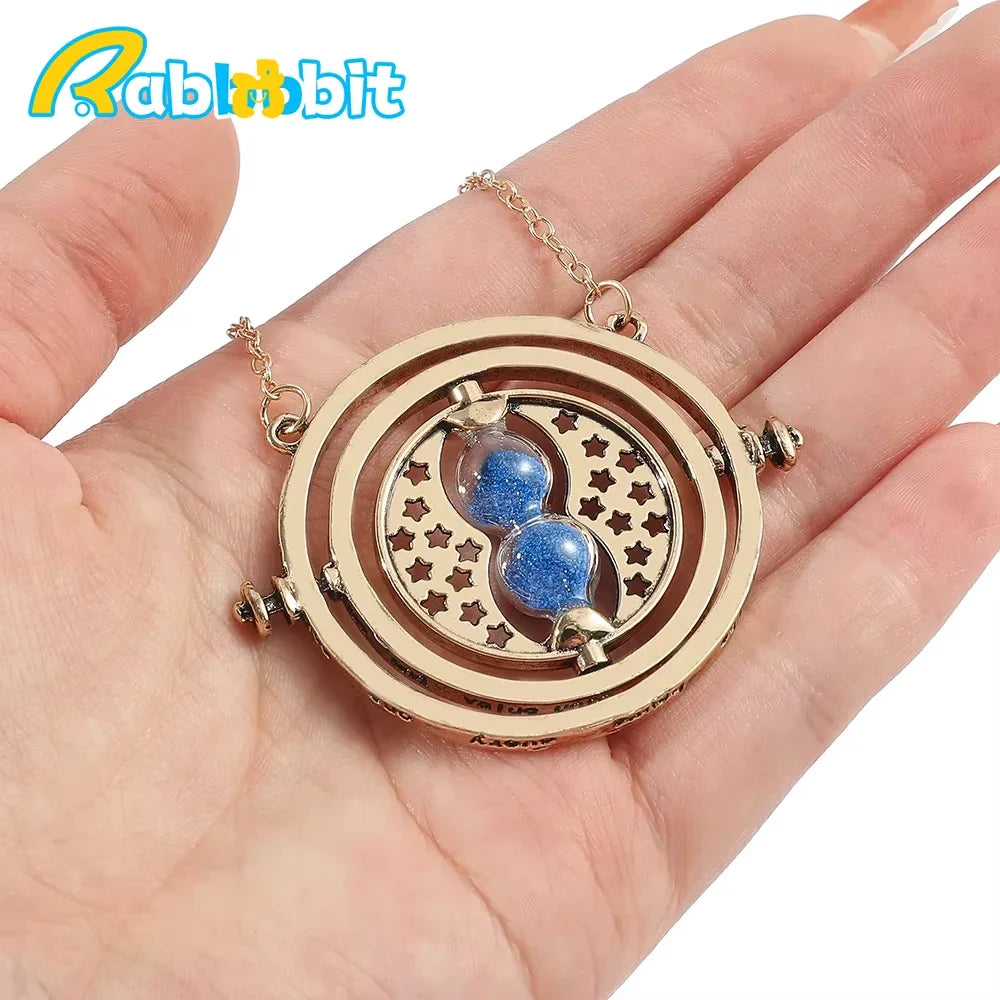 New Creative Accessories Hot Selling Time Converter Hourglass Necklace Earrings Series Sweater Chain Decoration Gift