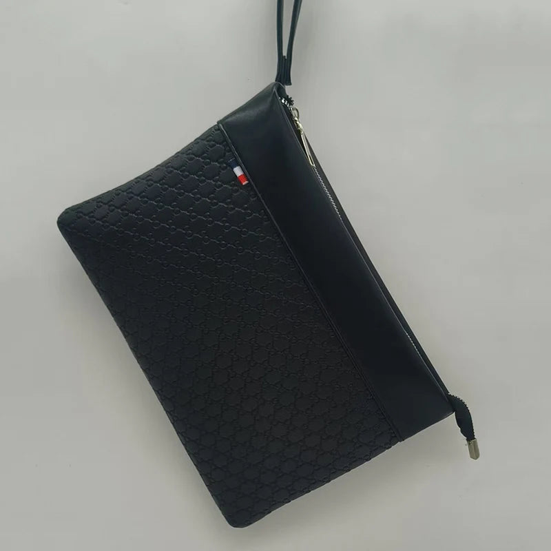 Fashion Business Men Day Clutch Phone Bag High Quality PU Leather Money Handbag Fashion Clutch Bags Casual Male Cardholder Case