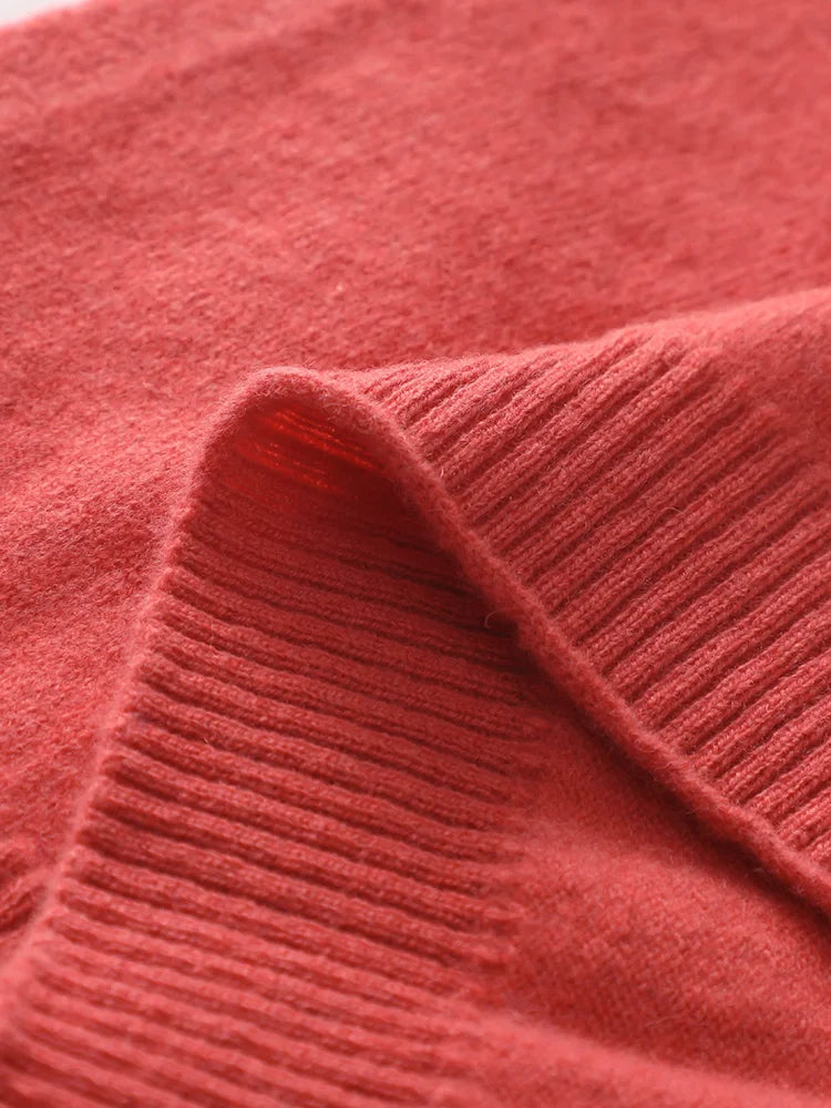 ADDONEE 100% Merino Wool Knitted Shawl For Women Autumn Winter Simple Style Solid Soft Knitwear Korean Popular Cappa Fashion Top