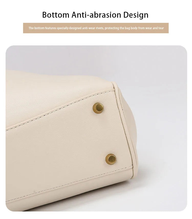 Fashionable Women's Bags, Textured Shoulder Bags, Large-Capacity Tote Bags, High-End Commuter Bags, Water-Repellent Crossbody Bags, Solid Color Handbags, Horizontal Square Casual Bags