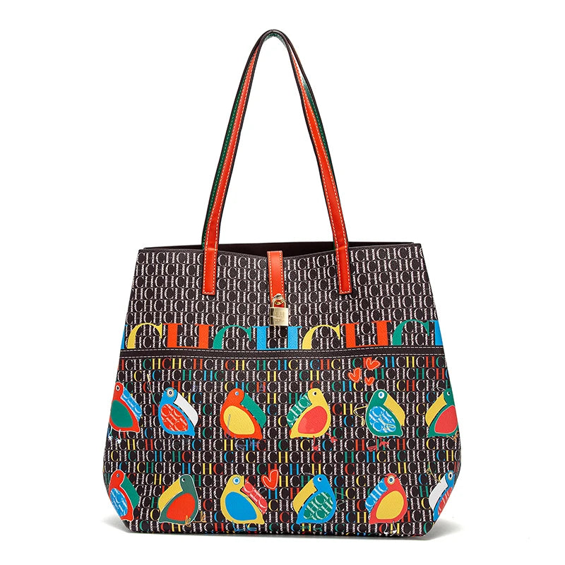 Women's Work 2024 Seasons New Leisure Personalized Tote Bag Fashion Underarm Bag Retro Large Capacity Shoulder Bag