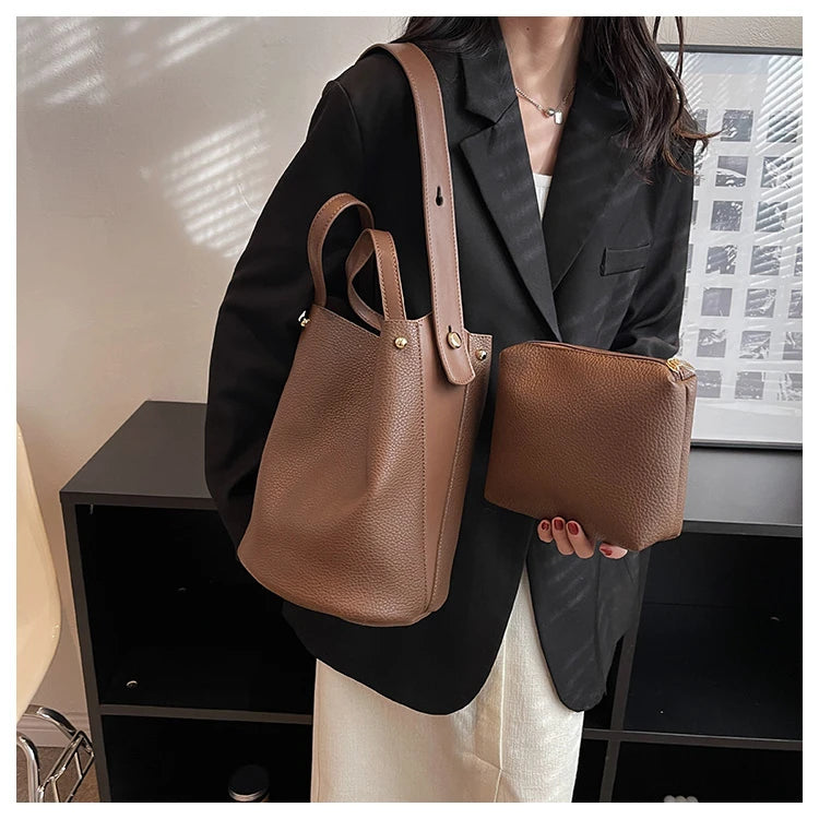 Fashion Trending Brand Luxury Designer Women Bags Female Handbags Solid Bucket Bag For Women 2023 Crossbody Shoulder Bags Totes