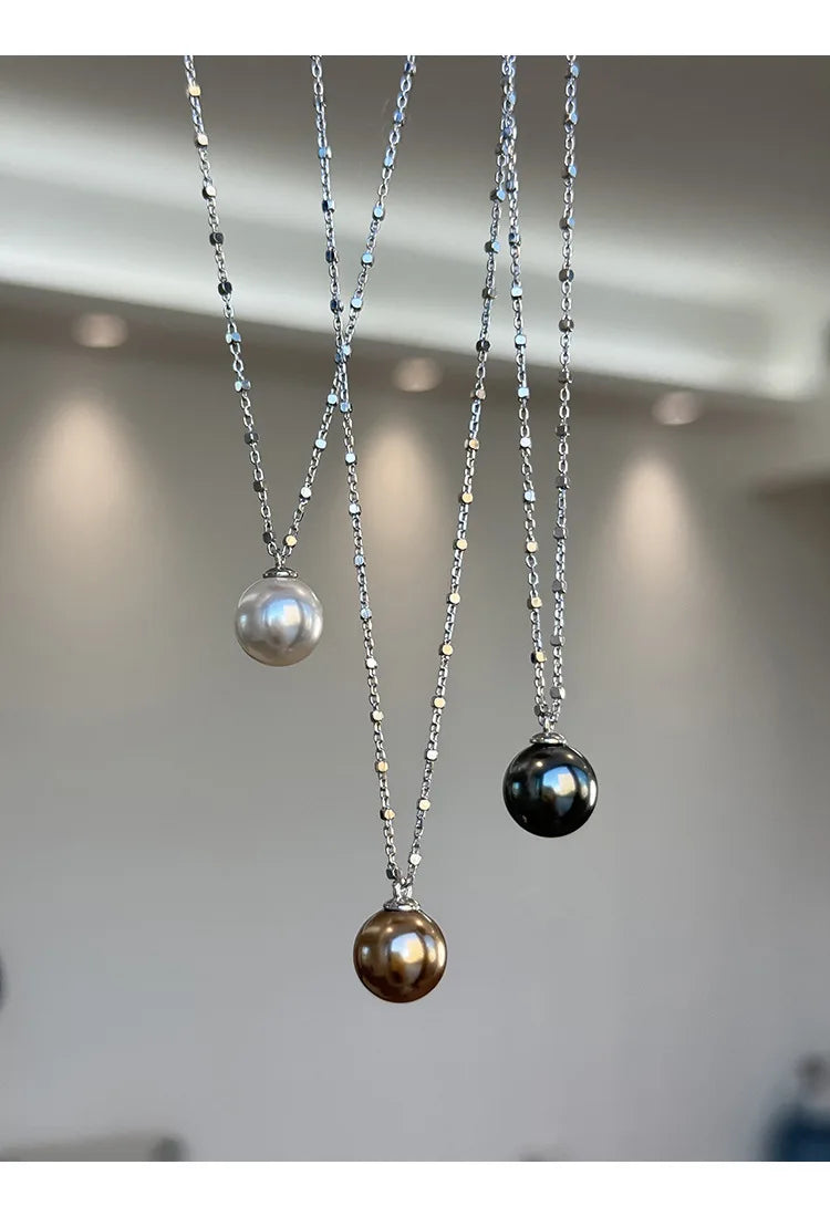 Pearl Necklace for Women 2025 New Style Simple Temperament Collarbone Chain Niche High-end Feeling