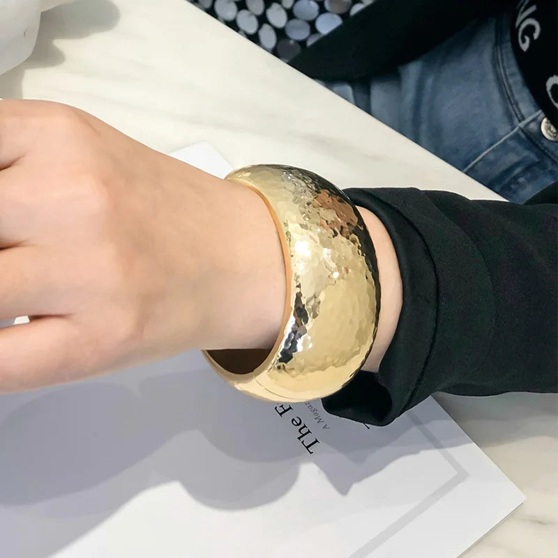 Mewanry Minimalist Wide Bracelets For Women Couples Classic Trendy Hip Hop Personality Handmade Birthday Jewelry Gifts Wholesale