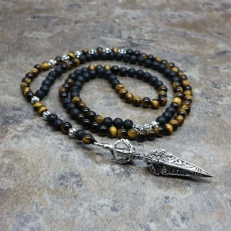 European and American Fashion Trends Personalized Beaded Pendant Necklace Accessories Men's and Women's Jewelry